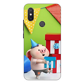 Ốp lưng điện thoại Xiaomi Mi 8 SE hình Heo Con Tặng Quà - Hàng chính hãng