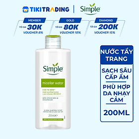 Nước Tẩy Trang Simple Micellar (200ml) - 8712561669825
