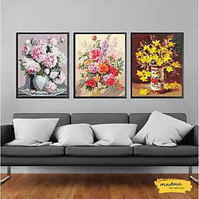 Mua Tranh tô màu 40x50cm có khung kết hợp T11  T212 và T221