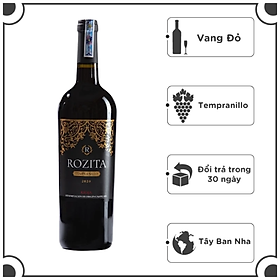 Rượu Vang Đỏ Rozita 13% - 750ml