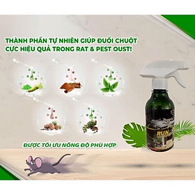 Xịt đuổi chuột, côn trùng an toàn hiệu quả không có mùi 500ml