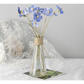 Mua Lọ hoa thuỷ tinh trang trí hình tam giác 350ml (kèm nắp gỗ)