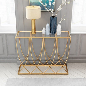 Mua Bàn console bàn trang trí CICI mặt kính chân sắt Juno sofa CST033 120x30x80 cm nhiều màu lựa chọn