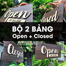 Mua Bảng gỗ treo shop Open /Close