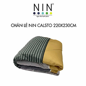 Mua Chăn mền chần gòn NIN Calisto 2m2x2m3 màu CT220012 cotton nhung cao cấp bốn mùa thu đông