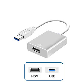 Cáp Chuyển Tín Hiệu Từ Cổng USB 3.0 Sang Cổng HDMI (hỗ trợ 1080P cho hình ảnh sắc nét)