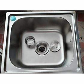 Mua Chậu rửa chén đơn Inox KT 42 x 37 kèm bộ xả