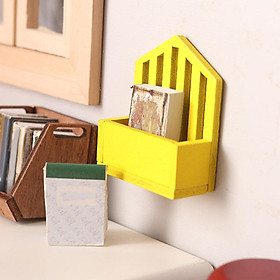 Wooden 1:12 Dollhouse Miniature Storage Basket, Doll Accessories Decoration, Micro Landscape Ornaments, Life Scene Accessories Toy