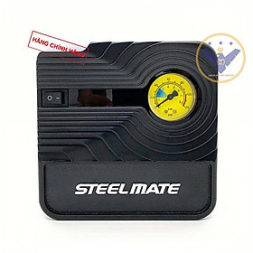 Bơm lốp ô tô mini Steel Mate P03 12v - bơm lốp mini chính hãng