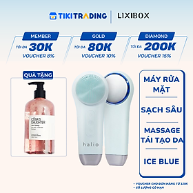 Máy Rửa Mặt Massage Tích Hợp Liệu Pháp Ánh Sáng và Nhiệt Halio Multi-task Cleansing & Massaging Device with Red Blue Light Therapy 5 in 1