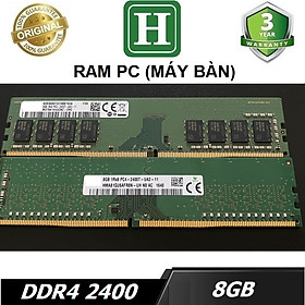 Ram PC 8GB DDR4 bus 2400, ram dùng cho máy bàn, desktop