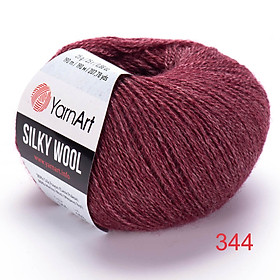 Len lông cừu Silky Wool - Nhập khẩu từ chính hãng Yarnart - 25gram dài 190m