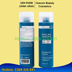 Sữa rửa mặt cho da dầu, da hỗn hợp Paula's Choice Skin Balancing Oil-Reducing