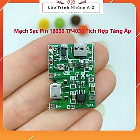 Mua  Lập Trình Nhúng A-Z  120  Mạch Sạc Pin 18650 TP4056 Tích Hợp Tăng Áp