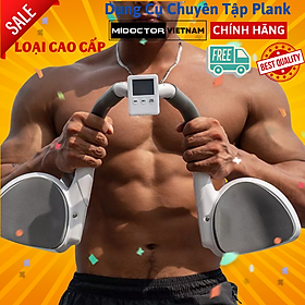 Dụng cụ tập plank cơ bụng Máy tập cơ bụng giảm mỡ bụng gym tại nhà - Hãng miDoctor - Loại Cao Cấp