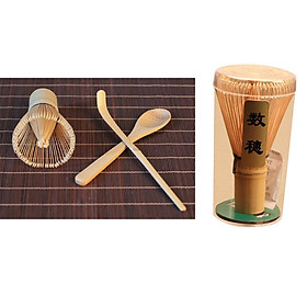 4pcs/set Bamboo Chasen Matcha Powder Whisk Tool Tea   Spoon Tea Ceremony Set