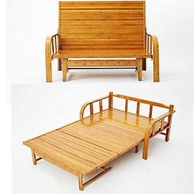 Mua Sofa giường cao cấp giường gỗ tre gấp gọn thiết kế sang trọng chịu lực siêu tốt  giường gấp gỗ tre tặng kèm tấm nệm đẹp