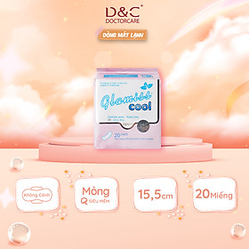 Băng vệ sinh hàng ngày thảo dược Glamiss Cool 16cm 1 gói