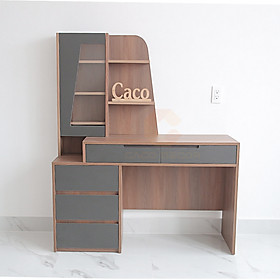 Mua BÀN TRANG ĐIỂM GỖ MDF MELAMINE MÀU ÓC CHÓ PHỐI XÁM