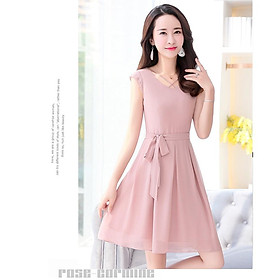 DRESS58-ĐẦM XÒE EO THẮT NƠ CAO CẤP S-6XL