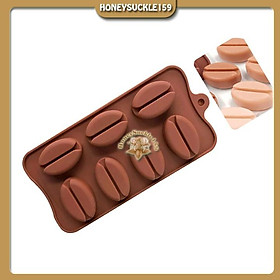 Mua Khuôn Silicon Đổ Socola/Thạch/Đá/Kẹochipchip/Pudding Hình 7 Hạt Cà Phê To