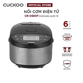 Nồi cơm điện tử Cuckoo 1.08L CR-0680F đa chức năng, thiết kế hiện đại - Bảo hành 2 năm - Hàng chính hãng Cuckoo