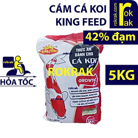 cám cá koi king feed, thức ăn cá koi 42% đạm kingfeed GROW (nhiều size