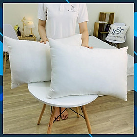 Mua Ruột gối hơi bông gòn trắng tinh khiết gối đầu nằm êm ái hỗ trợ đầu và cổ