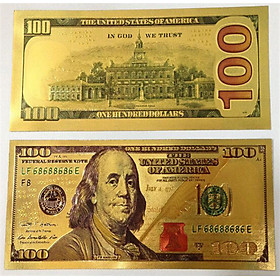 Mua Tiền 100 Usd Plastic Mạ Vàng