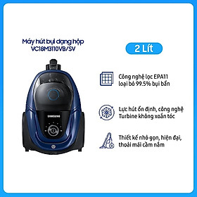 Mua Máy Hút Bụi Samsung VC18M3110VB/SV - Hộp chứa bụi 2lit   Công suất 1800W - Hàng chính hãng