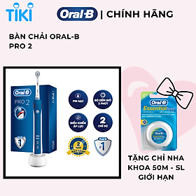 Bàn chải đánh răng điện Oral-B Pro 2 Blue D501.513 - Hàng chính hãng