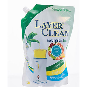 Túi châm nước rủa chén bát Layer Clean 2L hương quýt