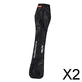 2xOxford Hiking Stick Carry Bag Waterproof Trekking Walking Pole Bag Black