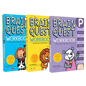 Combo 3 cuốn Braint Quest Worrkbook dành cho bé từ 4 - 7 tuổi 