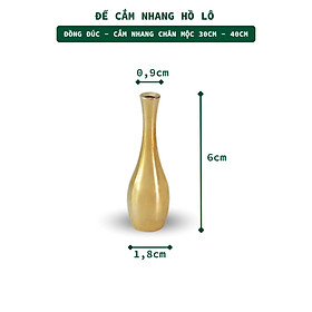 Đế Cắm Nhang Trầm Hương 5-9 Lỗ Bằng Đồng Thau Nguyên Chất Hình Trống Tối Giản Phù Hợp Nhiều Kích Thước Nhang