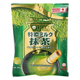 Kẹo UHA Sữa Trà Xanh CORORO 58g