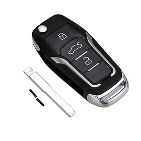 Upgraded Flip Remote Key 433MHz ID63 4D63 Chip HU101 For Ford Mondeo Focus
