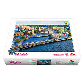 Tranh xếp Hình Tia Sáng Thủ Đô Stockhom Tia Sáng (925 Mảnh Ghép)