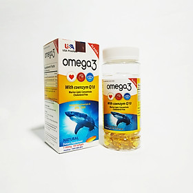 Viên Uống Dầu Cá Alaska Omega 3 Tốt Cho Mắt, Tim, Não - Giảm Nguy Cơ Mắc Bệnh Tim Mạch - Omega3 Lọ 100 Viên