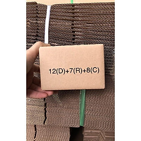 Mua 12x7x8 hộp carton đóng hàng giá xưởng - Combo 100 hộp