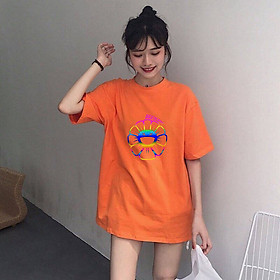 Áo Thun Phản Quang Hoa Mặt Cười Beeterno form rộng unisex tay lỡ chất Cotton fresize PQ63