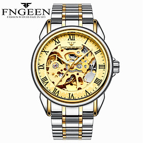 Đồng Hồ Cơ Nam Tự Động AUTOMATIC Chính Hãng FNGEEN Dây Kim Loại Cao Cấp Kiểu Dáng Thời Trang Đẹp