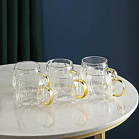 Mua Bình cốc thuỷ tinh phong cách NORDIC Lá Chất liệu Borosiicate | Bộ Bình Ly Thuỷ Tinh Chịu Nhiệt Tạo Hình Lá (Mix Lẻ