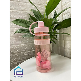 Bình Nước Thể Thao, Bình Nước Tập Gym 1000ml Có Dây Đeo Tiện Dụng