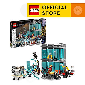 LEGO SUPER HEROES 76216 Đồ chơi lắp ráp Kho của Người Sắt