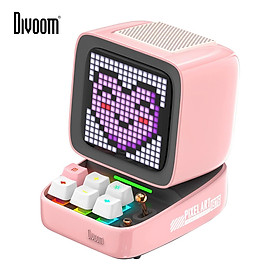 Divoom ditoo-pro retro pixel art bluetooth loa di động đồng hồ báo thức DIY DIY LED hiển thị bảng, món quà dễ thương Trang trí ánh sáng nhà Color: Ditoo-Pro White Set Type: Speaker