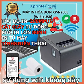 Máy In Hóa Đơn WIFI Xprinter XP- N200L Dùng Cho Điện Thoại ( Hàng chính hãng)