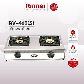 Mua Bếp gas dương Rinnai RV-460(S) mặt bếp inox và kiềng bếp men - Hàng chính hãng.