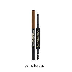 Bút Kẻ Chân Mày Bền Trong 24h Chống Thấm Nét Vẽ Siêu Mịn Kissme Heavy Rotation Tint Liquid Eyebrow - Màu Nâu Đen