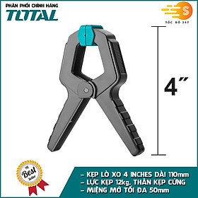 Kẹp lò xo chịu lực cao TOTAL THT13342 và THT13362 - nhiều kích thước, kẹp gỗ, cảo kẹp nhanh